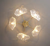 Kreative Lotusblatt-Deckenlampe im Retro-Stil