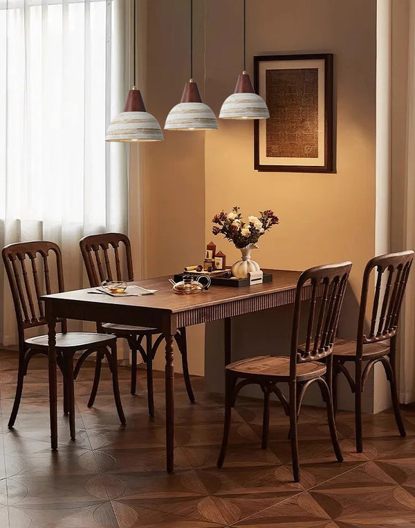 Japanese style solid wood ceramic chandelier