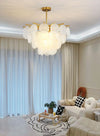 Lustre coquille crème français
