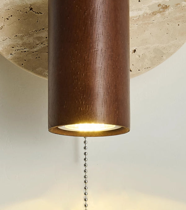 Yellow Travertine Antique Bedside Wall Lamp