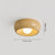 Round creative wood grain corridor ceiling lamp