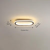 Elliptical strip LED corridor ceiling light
