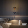 Minimalist conical bedroom bedside background wall chandelier