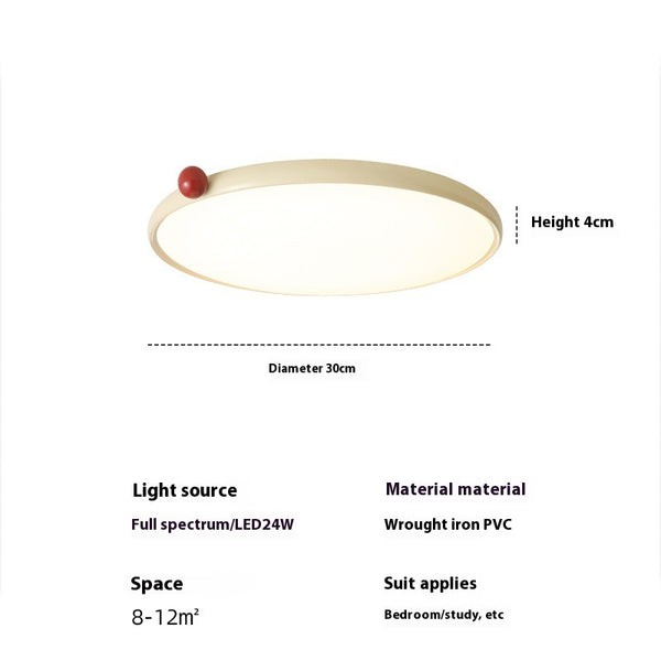 Cream style small milk bean ceiling lamp