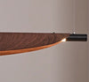 Lustre de salle à manger rétro créatif et personnalisé en forme de feuille