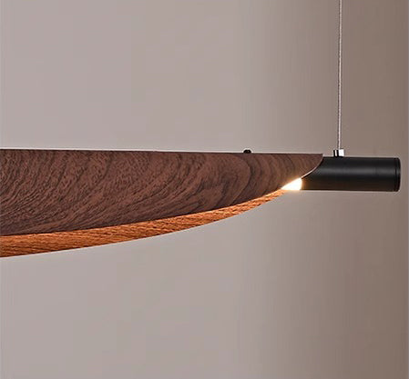Lustre de salle à manger rétro créatif et personnalisé en forme de feuille