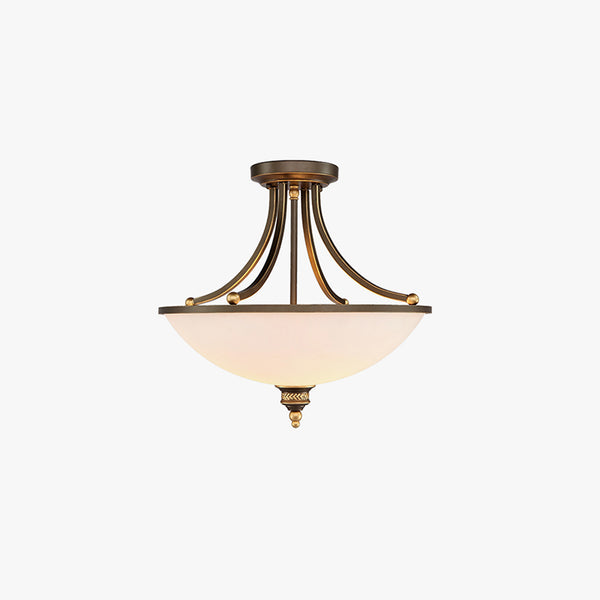 Simple retro American style iron bedroom ceiling lamp