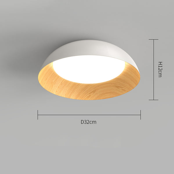 Nordische kreative Deckenlampe mit Holzmaserung