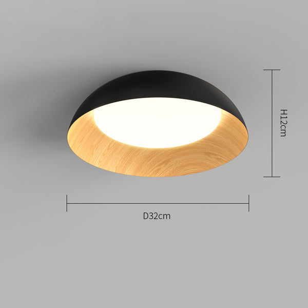 Nordische kreative Deckenlampe mit Holzmaserung