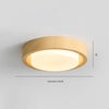 Medieval style wood grain glass bedroom ceiling lamp