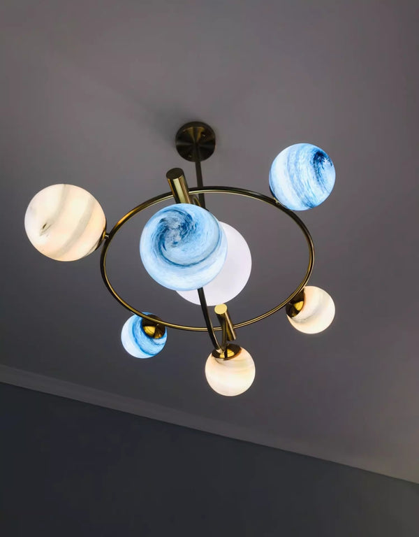 Lustre créatif nordique planète