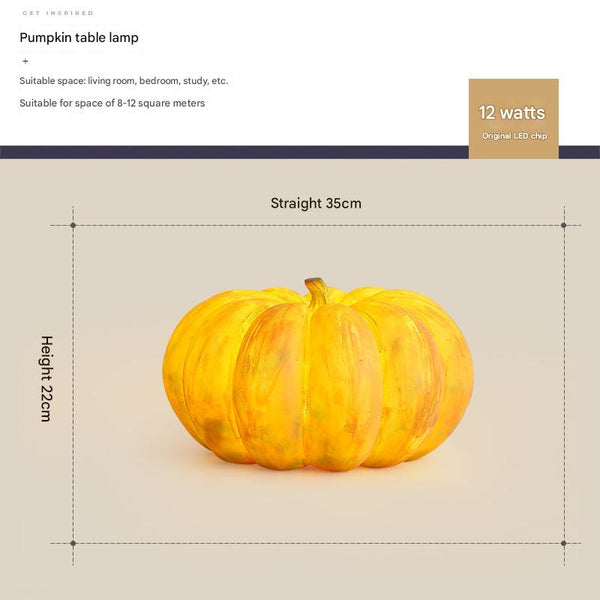 Pumpkin table lamp