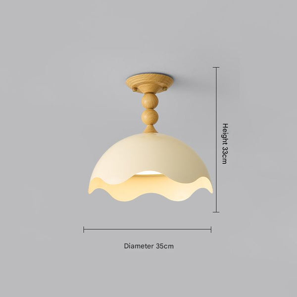 Plafonnier de chambre de style médiéval de style crème