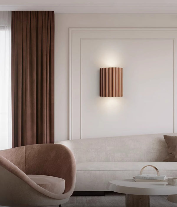 French cream style bedroom bedside corridor wall lamp