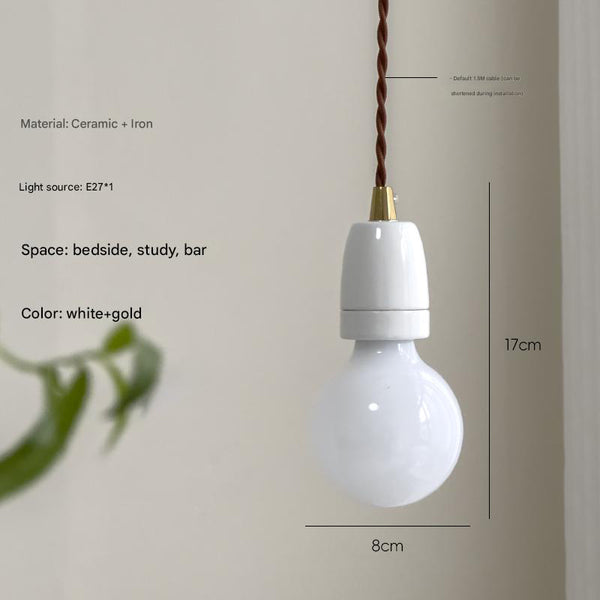 Vintage Ceramic Bedroom Bedside Bar Chandelier