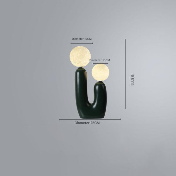 Nordic creative double head ball table lamp