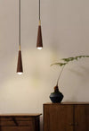 Lustre de chevet de chambre en bois massif tout en cuivre