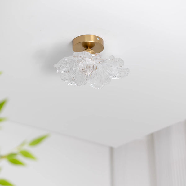 French retro petal corridor balcony ceiling lamp