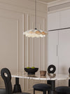 French fabric restaurant chandelier