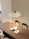 Lustre de salle à manger en forme de soucoupe volante de style crème