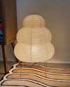 Japanese style wabi-sabi style rice paper floor lamp