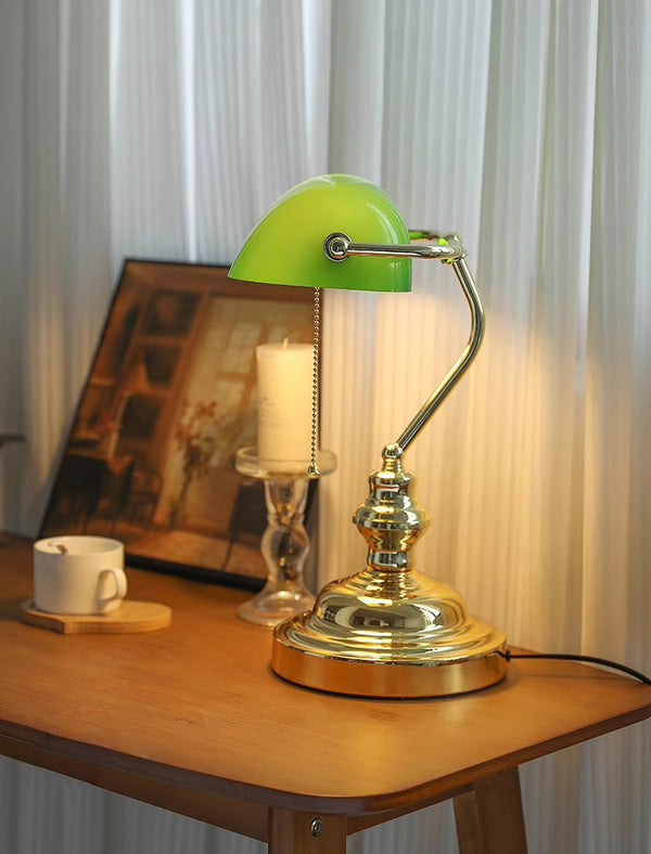 Vintage Glass Desk Reading table lamp