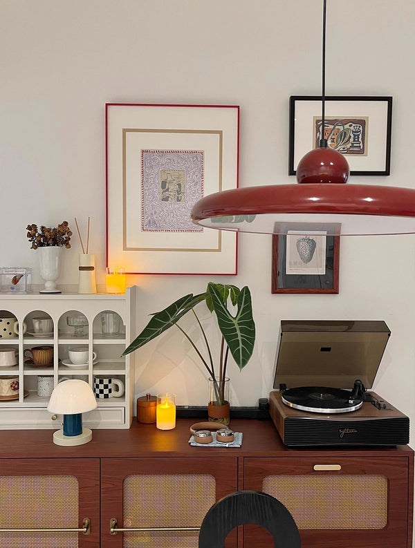 Nordic flying saucer swing arm chandelier