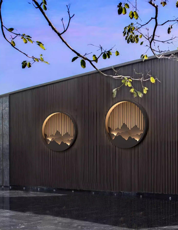 Applique murale d'extérieur à LED pour peinture de paysage