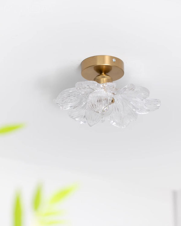 French retro petal corridor balcony ceiling lamp