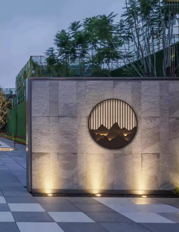 Applique murale d'extérieur à LED pour peinture de paysage