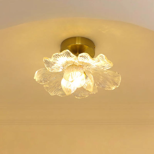 French retro petal corridor balcony ceiling lamp