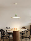 Lustre de salle à manger en forme de soucoupe volante de style crème
