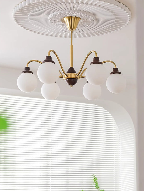 Retro cream style magic bean living room chandelier