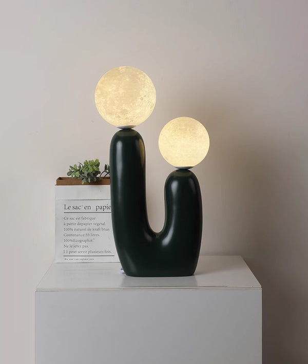 Nordic creative double head ball table lamp