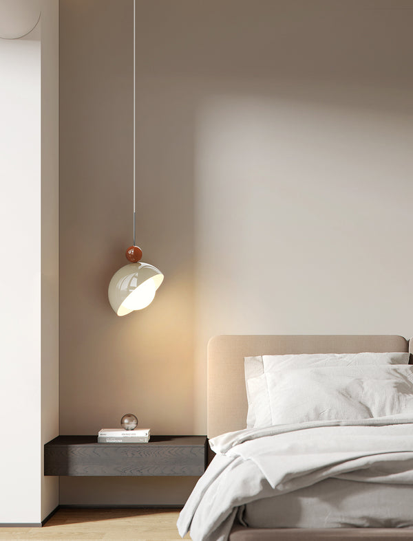 Petit lustre de chevet de chambre de style crème