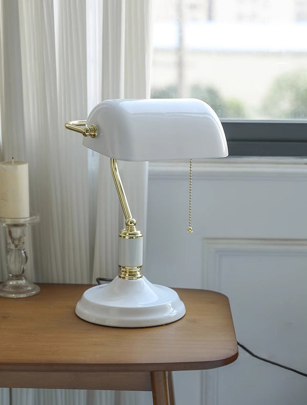 Vintage Glass Desk Reading table lamp