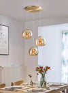 Simple personality glass restaurant chandelier