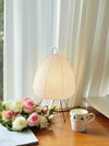 Japanese style rice paper table lamp