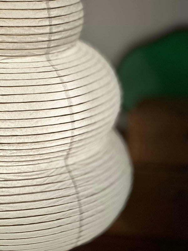 Japanese style wabi-sabi style rice paper floor lamp