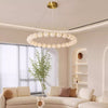 All copper LED living room bedroom chandelier