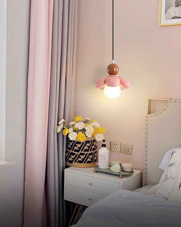Cream style flower bedside chandelier