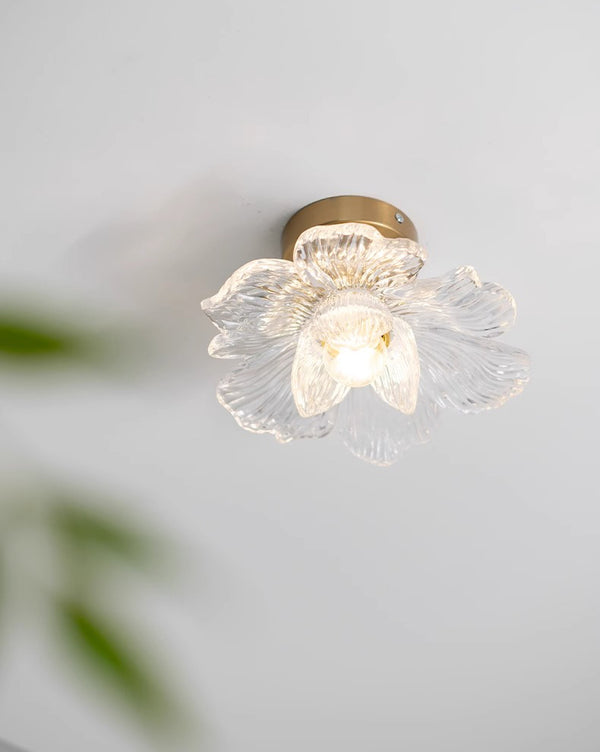 French retro petal corridor balcony ceiling lamp