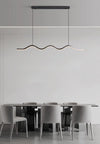 Creative minimalist wave restaurant chandelier