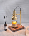 Brass Marble Melted Wax Table Lamp