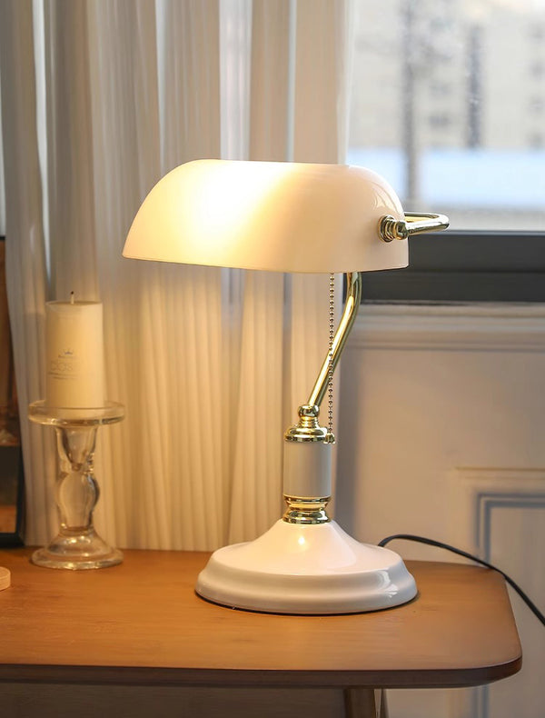 Vintage Glass Desk Reading table lamp