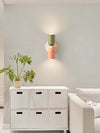 Cream style double head bedroom bedside wall lamp