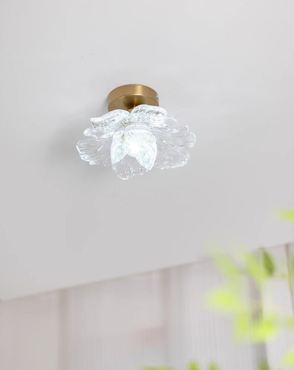 French retro petal corridor balcony ceiling lamp