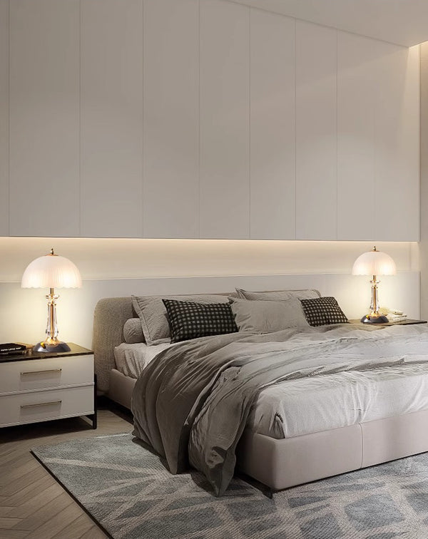 Lampe de chevet créative en forme de champignon pour chambre à coucher