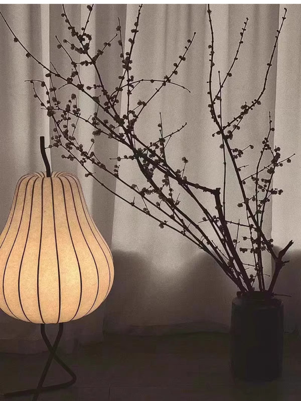 Cream style pear floor lamp