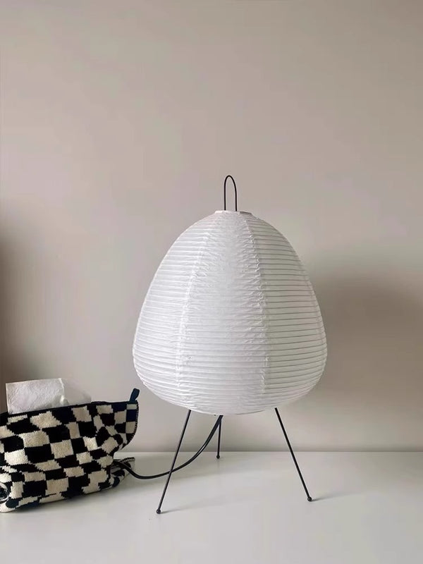 Japanese style rice paper table lamp